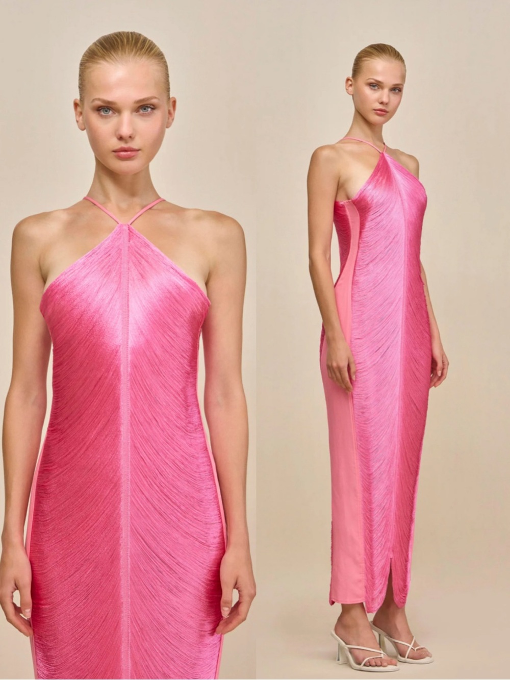 Cult Gaia Blossom Pink Renata Gown Size Small - Picture 15 of 15